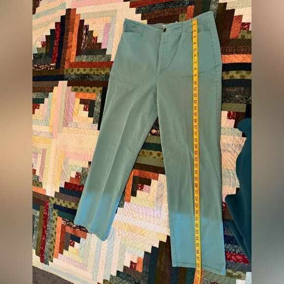 Vintage Dream Jeans Teal Straight Leg Jeans Vintage Size 16 Modern Size 8 - Picture 1 of 6